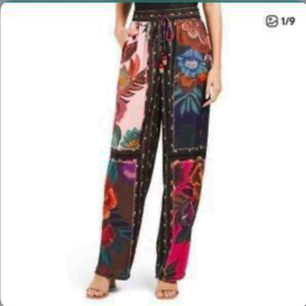 FARM RIO Floral Multicolor Women's Pants